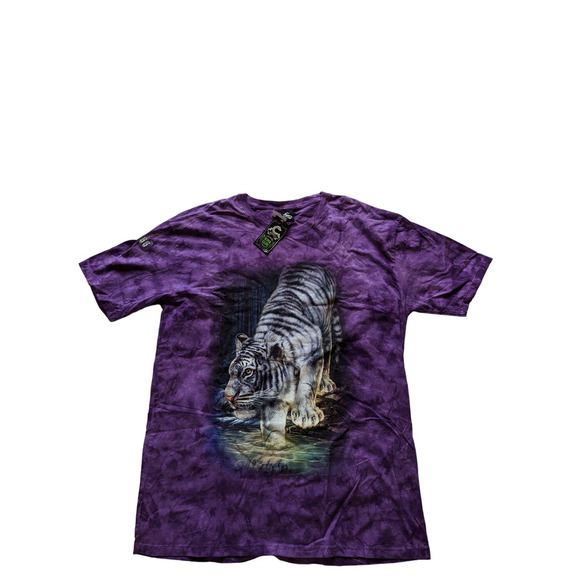 Caballo Super Glow Tye Dye Tiger Graphic T-shirt XXL - Picture 1 of 7